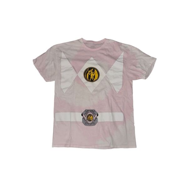 Pink Power Ranger Bleached Tee - Picture 1 of 3